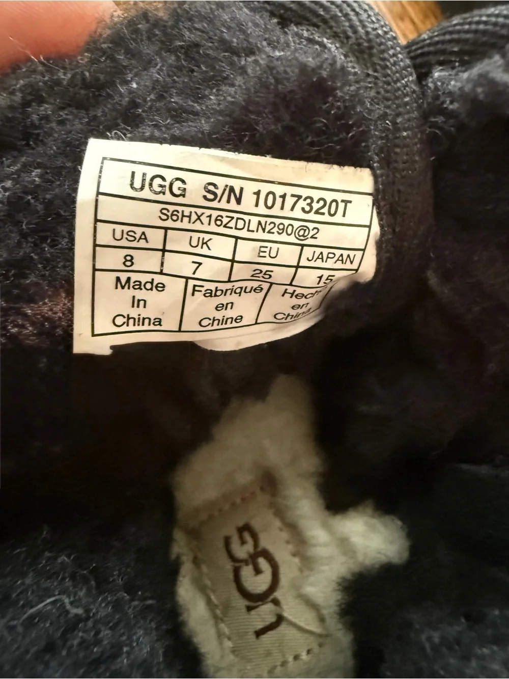 UGG Neumel II Kids Black Lace-Up Cozy Winter Boots